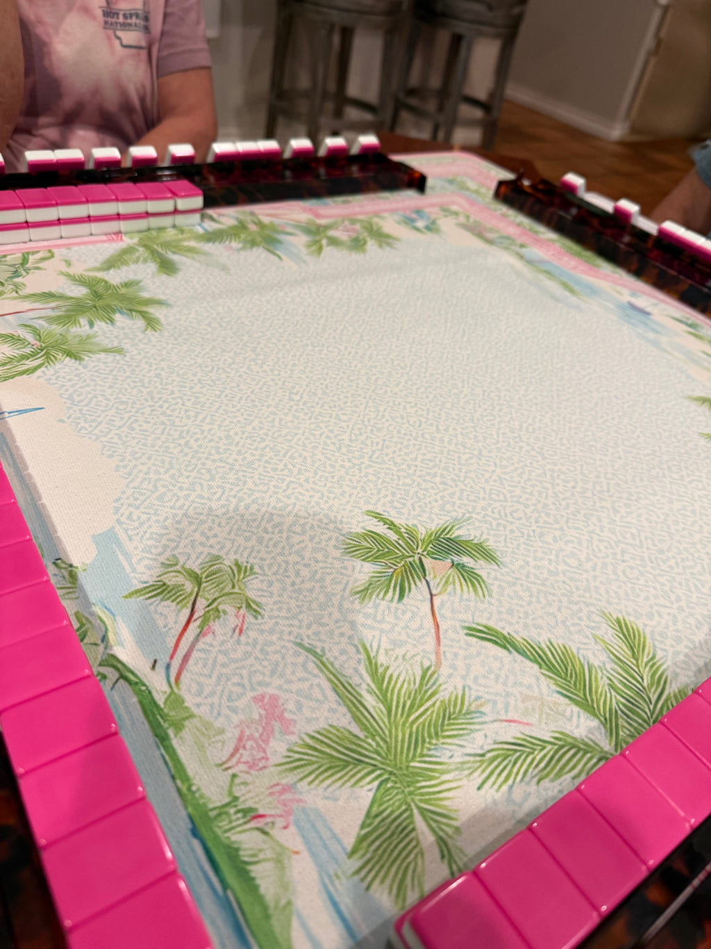 Quilted Bag - Palm Trees and Leopards!